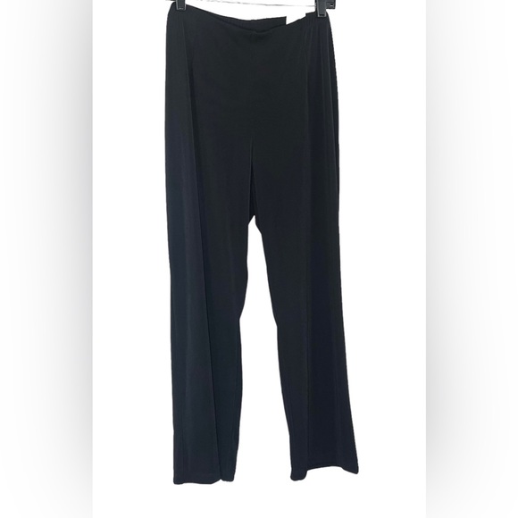 Chico’s Black Pull On Straight Pants Size 3 (16 US) Traveler style - Picture 7 of 14